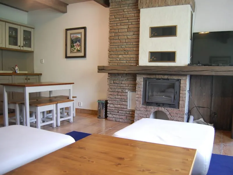 Rodinný apartmán s krbom